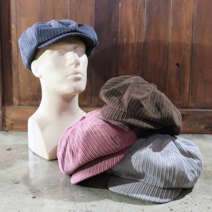 BLUCO ブルコ【155-61-039】【CORDUROY NEWSBOY CAP】コーデュロイ