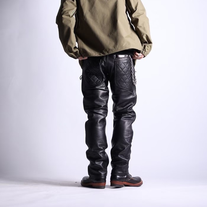 CYCLE NUT GARMENT ��������ʥåȥ������ȡ�LONG RIDER PADD LEATHER PANTS�ۥ��󥰥饤�����ѥåɥѥ�� �쥶���ѥ�� �ץѥ� �����ϥ��� ����