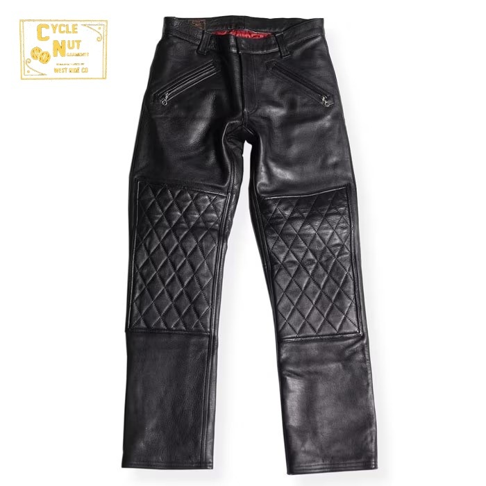 CYCLE NUT GARMENT ��������ʥåȥ������ȡ�LONG RIDER PADD LEATHER PANTS�ۥ��󥰥饤�����ѥåɥѥ�� �쥶���ѥ�� �ץѥ� �����ϥ��� ����