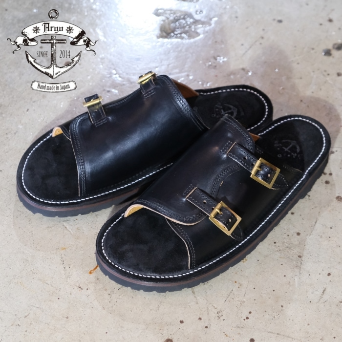 希少！ ZERROWS　ダブルモンク　サンダル　ビブラムソール　アメカジ 43 ArgoxLAHAINA アルゴxラハイナ【DOUBLE MONK STRAP SANDAL