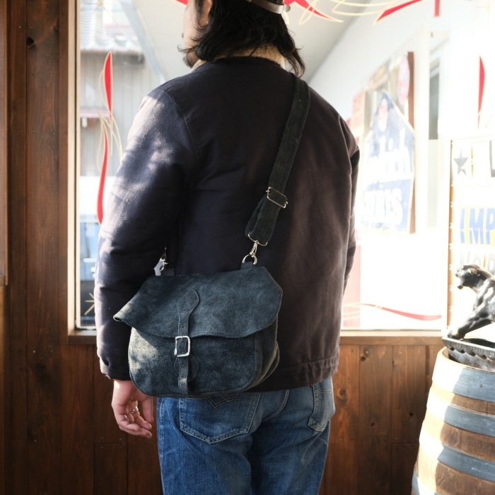 THE GOOD OVERALLS �����åɥ����С������륺��THE GOOD MUSSETTE SUEDE LEATHER BAG�ۥߥ奼�åȥХå� �쥶�� ���������� ���å����إ��å� ������ ����