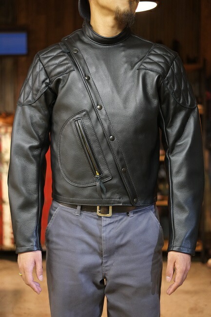 Langlitz Leathers(󥰥åĥ쥶)<BR>DEATH'S HEAD CASCADEۢPADDED MODELǥإåɥ㥹<BR>饤㥱åȢGOAT SKIN仳ӳ<BR>70ǯ꥿դ ⡼쥶