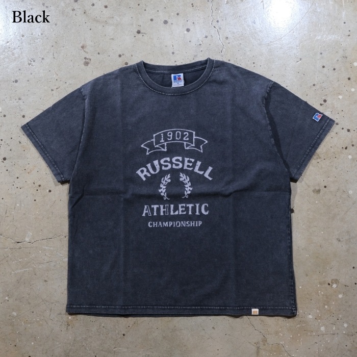 RUSSELL ATHLETIC ��å��륢������å���VTG Athletic Jersey Print T�ۥ���å�T����� ������ơ������꡼�� Ⱦµ ���åȥ�