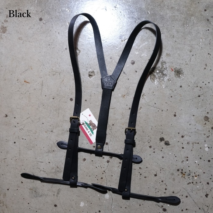 TCB jeans �ƥ��������ӡ������󥺡�TCB Leather Suspenders�ۥ쥶�������ڥ���� ���ڥ쥶��