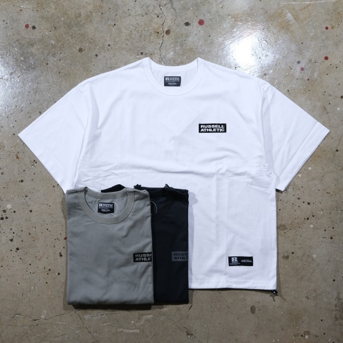 RUSSELL��SHELTECH ��å����������ƥå���Cotton/Nylon Jersey Print T�ۥ��åȥ�ʥ�����T�����  Ⱦµ �ܿ��䴶���ۿ�®��