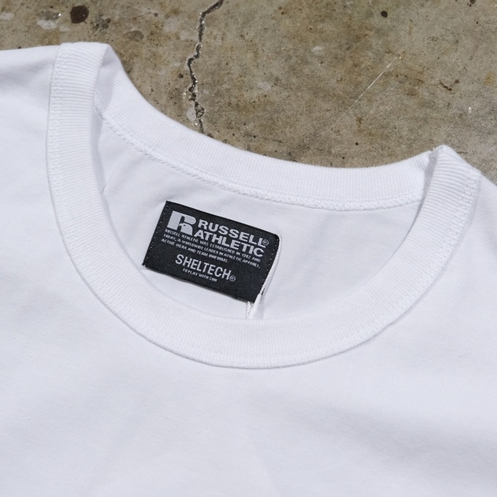 RUSSELL��SHELTECH ��å����������ƥå���Cotton/Nylon Jersey Print T�ۥ��åȥ�ʥ�����T�����  Ⱦµ �ܿ��䴶���ۿ�®��