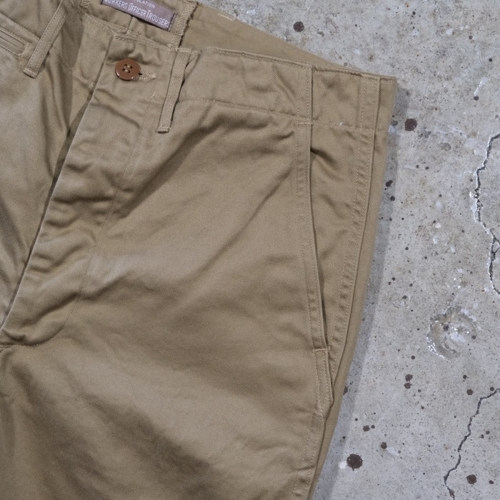 WORKERS ���������Officer Trousers Regular Type2�ۢ�USMC Khaki�䥪�ե������ȥ饦������ �쥮��顼 ���Υѥ� COTTON100�� ������ 2026SS