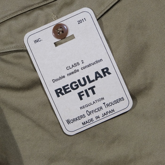 WORKERS ���������Officer Trousers Regular Type2�ۢ�USMC Khaki�䥪�ե������ȥ饦������ �쥮��顼 ���Υѥ� COTTON100�� ������ 2026SS