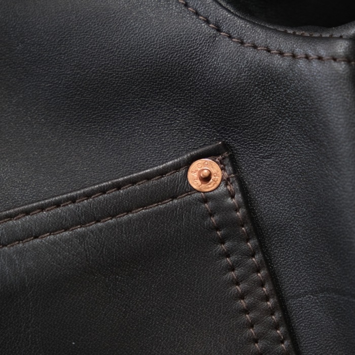 Y'2 LEATHER �磻�ġ��쥶����FB-140-T�ۡ�FADED HORSE WWII JEAN JACKET�ۢ�44XXL���BLACK(TEACORE)�� �ۡ����ϥ�������G����� ��� MADE IN JAPAN