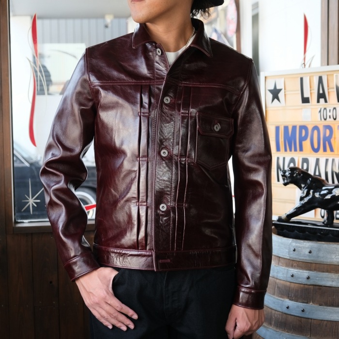 Y'2 LEATHER �磻�ġ��쥶����LB-140�ۡ�ANILINE  HORSE 1st Type G�����ۢ�CHERRY�� ���˥��ۡ��� �ϳ� �쥶�����㥱�å� 