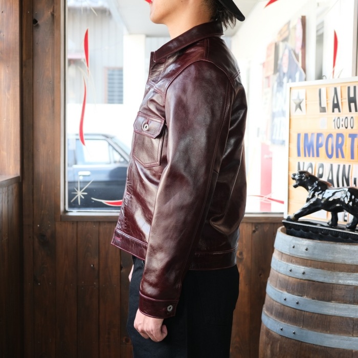 Y'2 LEATHER �磻�ġ��쥶����LB-140�ۡ�ANILINE  HORSE 1st Type G�����ۢ�CHERRY�� ���˥��ۡ��� �ϳ� �쥶�����㥱�å� 