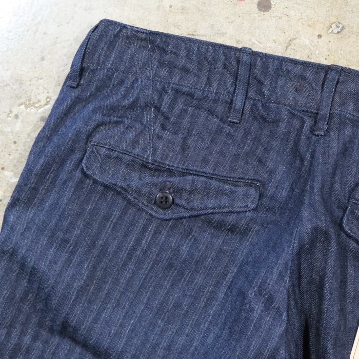 WORKERS ���������Officer Trousers Regular Type2�ۢ�Indigo Herringbone�䥪�ե������ȥ饦������ �쥮��顼 �إ��ܡ��� COTTON100�� ������ 2026SS