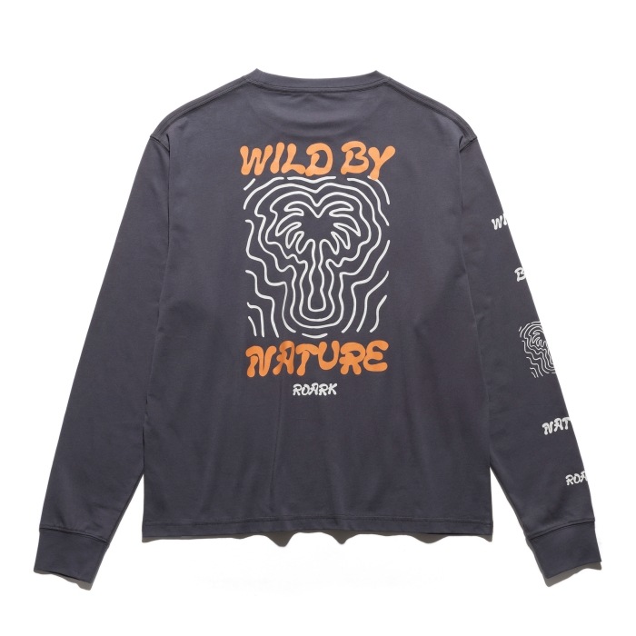 ROARK ����������RLTJ1201�ۡ�"WILD BY NATURE" L/S TEE�ۥץ��ȥ���T ���ݡ��ɽ� ���åȥ�100%