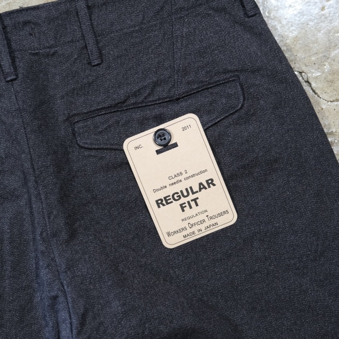 WORKERS ���������Officer Trousers Regular Type2�ۢ�WKS Covert�䥪�ե������ȥ饦������ �쥮��顼 ���С��� COTTON100�� ������ 2026SS
