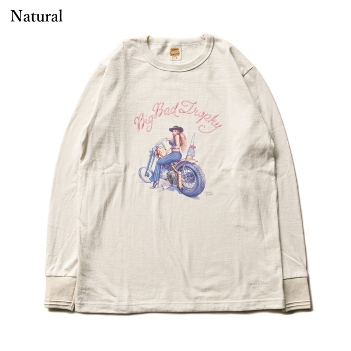 TROPHY CLOTHING �ȥ��ե������������󥰡�TR26SS-215�ۡ�Big Bad Trophy OD L/S Tee�ۥץ���T����� �����ᥪ�ꥸ�ʥ�ܥǥ� ���åȥ�100�� ������