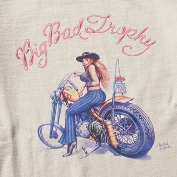 TROPHY CLOTHING �ȥ��ե������������󥰡�TR26SS-215�ۡ�Big Bad Trophy OD L/S Tee�ۥץ���T����� �����ᥪ�ꥸ�ʥ�ܥǥ� ���åȥ�100�� ������
