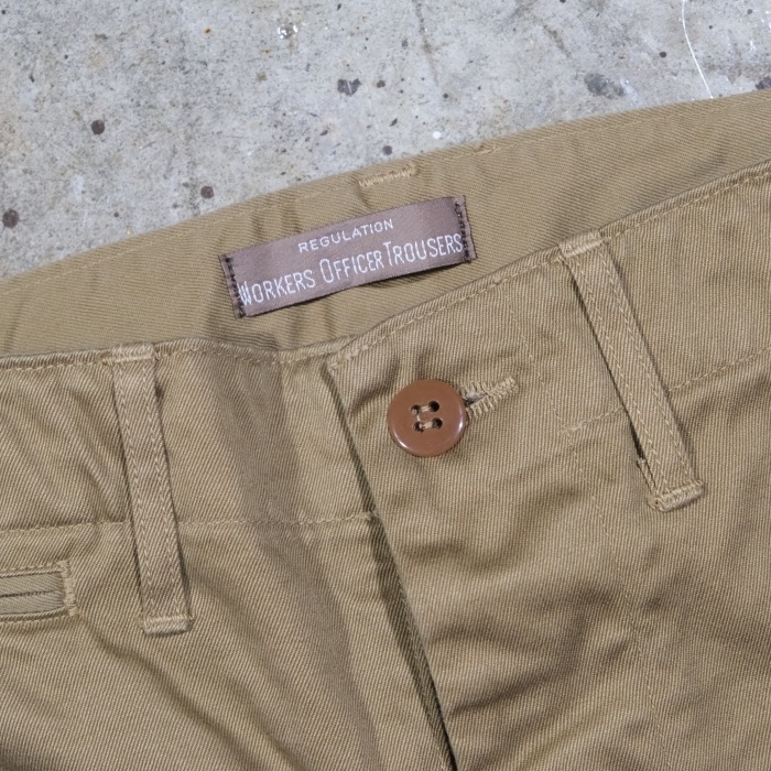 WORKERS ���������Officer Trousers Slim Type2�ۢ�USMC Khaki�䥪�ե������ȥ饦������ ����� ���Υѥ� COTTON100�� ������ 2026SS