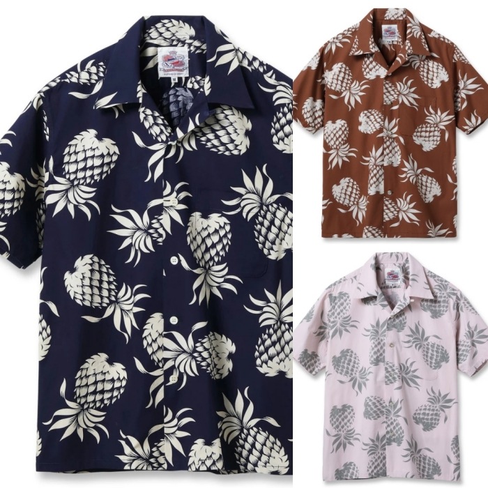 SUNSURF ���󥵡��ա�DK37811�ۡ�DUKE KAHANAMOKU COTTON HAWAIIAN SHIRT ��DUKE'S PINEAPPLE�ɡۥǥ塼�����ϥʥ⥯ �ѥ��ʥåץ� �����ϥ���� COTTON100%