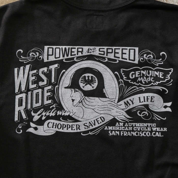 WESTRIDE  �������ȥ饤�ɡ�POWER DRY LONG TEE-2�ۢ�POWER AND SPEED�� �ѥ�ɥ饤 L/ST����� ��å���ĹµT����� ®���Ǻ�