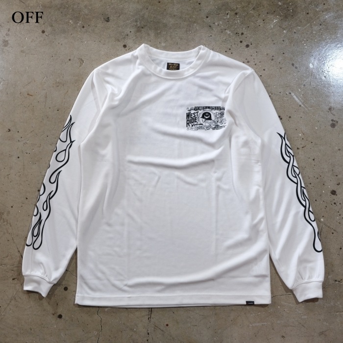 WESTRIDE  �������ȥ饤�ɡ�POWER DRY LONG TEE-2�ۢ�POWER AND SPEED�� �ѥ�ɥ饤 L/ST����� ��å���ĹµT����� ®���Ǻ�