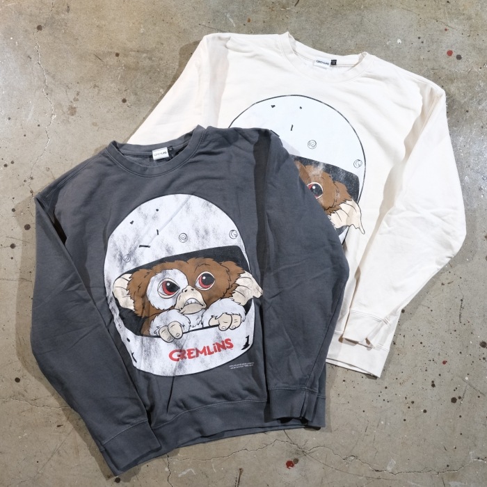 GREMLINS SWEAT ������󥹥����åȡ�25GR-BW-01�ۡ�GREMLINS-Lightweight Crew Sweat-01�ۥ饤�ȥ������ȥ��롼�������å� ������ 