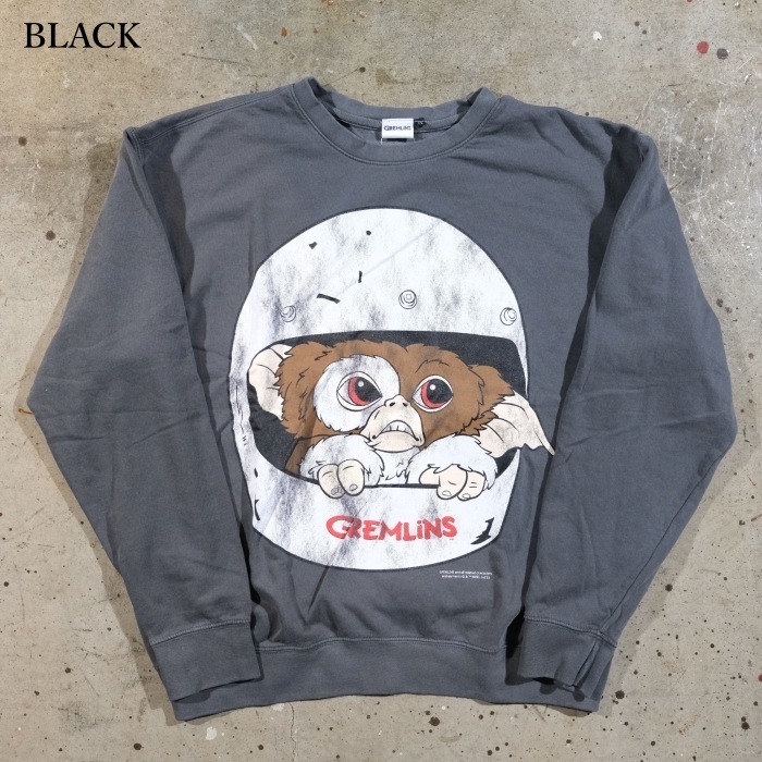 GREMLINS SWEAT ������󥹥����åȡ�25GR-BW-01�ۡ�GREMLINS-Lightweight Crew Sweat-01�ۥ饤�ȥ������ȥ��롼�������å� ������ 