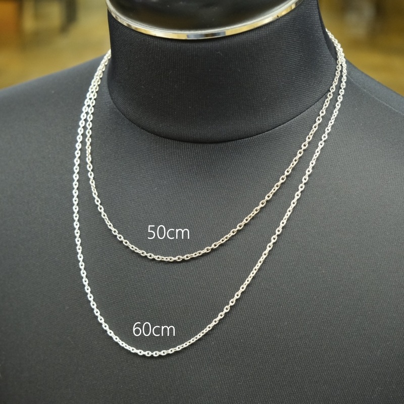 FUNNY �ե��ˡ� ��SILVER CHAIN�ۢ㤢������������ 2.8mm 50cm�� ��������󥰥���С� �ͥå��쥹�������� 