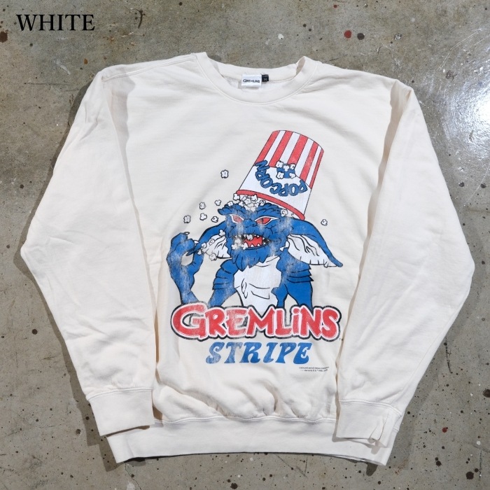 GREMLINS SWEAT ������󥹥����åȡ�25GR-BW-02�ۡ�GREMLINS STRIPE-Lightweight Crew Sweat-02�ۥ饤�ȥ������ȥ��롼�������å� ������