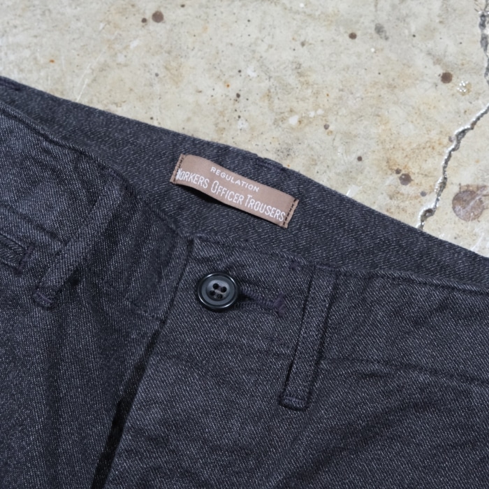 WORKERS ���������Officer Trousers Slim Type2�ۢ�WKS Covert�䥪�ե������ȥ饦������ ����� ���С��� COTTON100�� ������ 2026SS