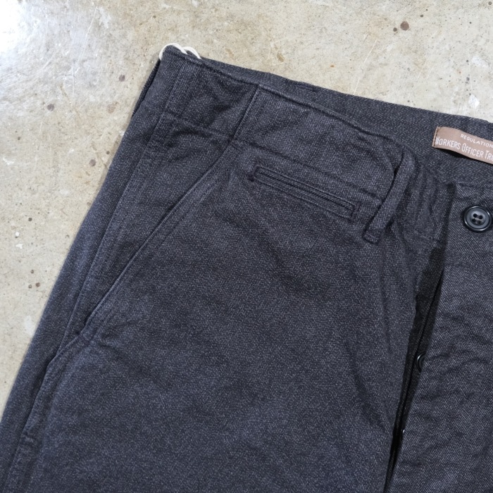 WORKERS ���������Officer Trousers Slim Type2�ۢ�WKS Covert�䥪�ե������ȥ饦������ ����� ���С��� COTTON100�� ������ 2026SS