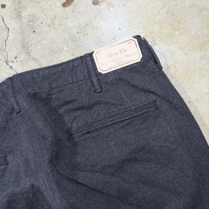 WORKERS ���������Officer Trousers Slim Type2�ۢ�WKS Covert�䥪�ե������ȥ饦������ ����� ���С��� COTTON100�� ������ 2026SS