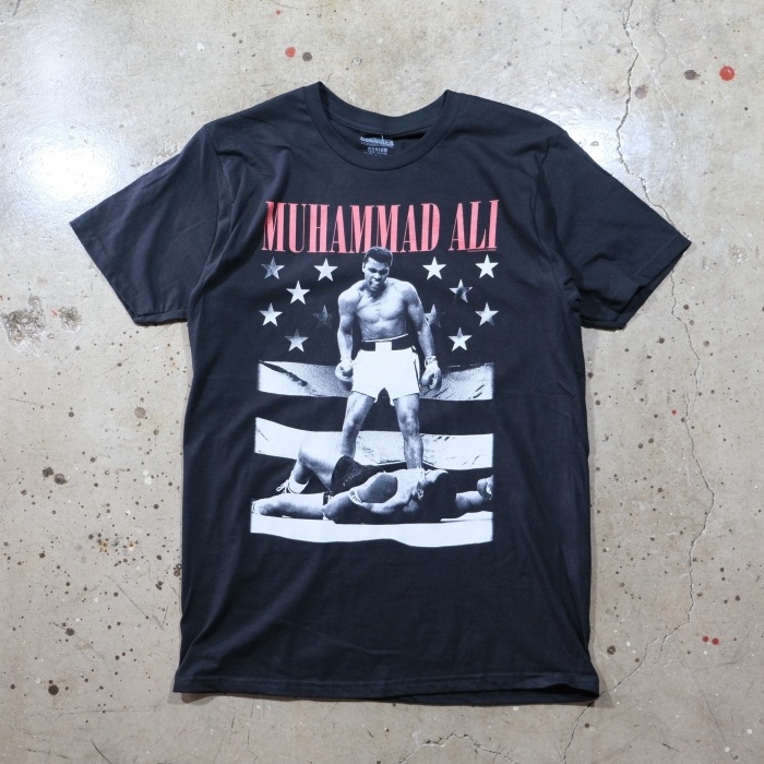 モハメド・アリ　Tシャツ IMPORT T-SHIRTS【MUHAMMAD ALI】≪BLACK≫モハメドアリ プリントT