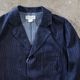 WORKERS ���������Lounge Jacket�ۢ�Indigo Herringbone��饦�󥸥��㥱�å� �ơ��顼�ɥ��㥱�å�  �إ��ܡ��� ���åȥ�100%