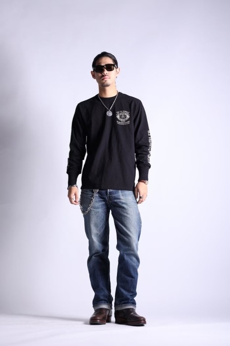 WESTRIDE �������ȥ饤�ɡ�PT.L.TEE.26-01�ۥץ���ĹµT����� ���󥰥��꡼�� ����TEE ���åȥ�100% WR���ꥸ�ʥ�ܥǥ� ������