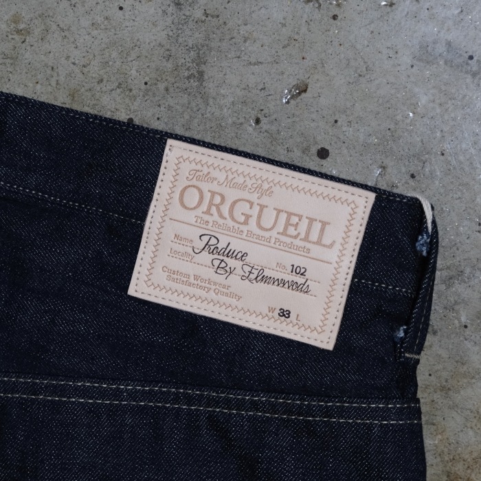 ORGUEIL 륲OR-102ۡTailor Jeans Wide Straightۥơ顼 磻ɥȥ졼 ǥ˥ 14.0oz COTTON100  
