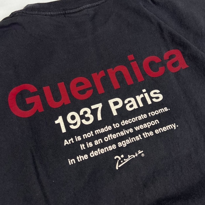 NOT OEM �Υåȥ������������Guernica Tee�ۥ���˥�T����� ������T����� �����å���ù� 6.2oz COTTON100��