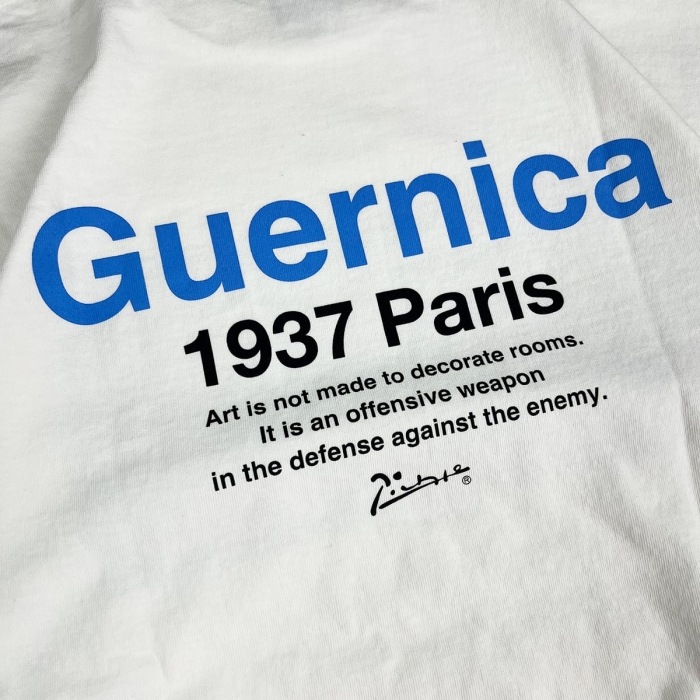 NOT OEM �Υåȥ������������Guernica Tee�ۥ���˥�T����� ������T����� �����å���ù� 6.2oz COTTON100��