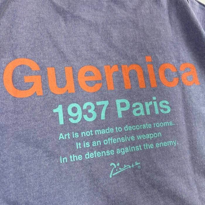 NOT OEM �Υåȥ������������Guernica Tee�ۥ���˥�T����� ������T����� �����å���ù� 6.2oz COTTON100��