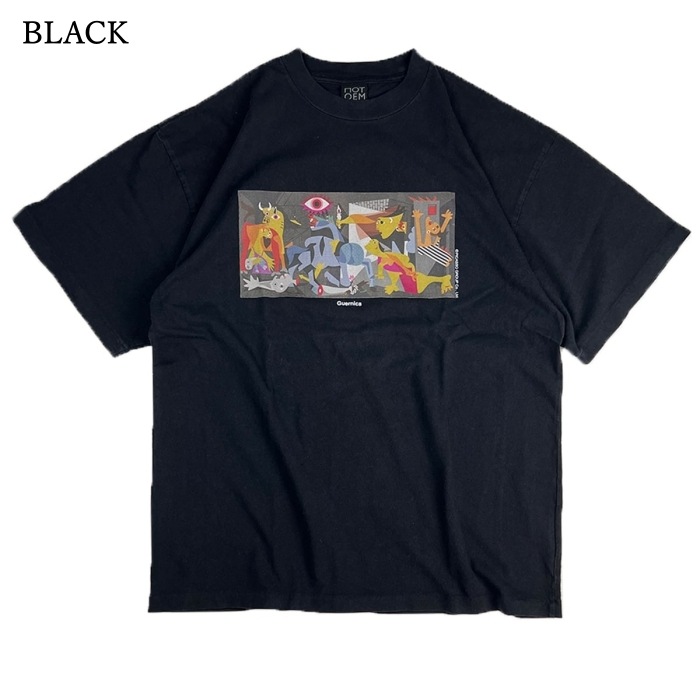 NOT OEM �Υåȥ������������Guernica Tee�ۥ���˥�T����� ������T����� �����å���ù� 6.2oz COTTON100��