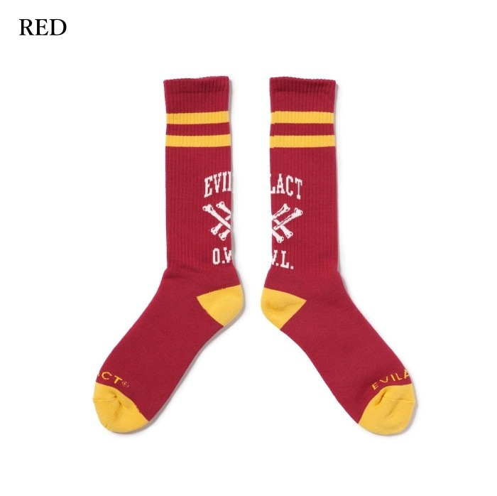 EVILACT �����֥륢���ȡ�EA25-ACT2-A02�ۡ�CROSS BONE SOCKS�ۥ������ܡ��󥽥å��� �ѥ����Ԥ� �ե꡼������ ������