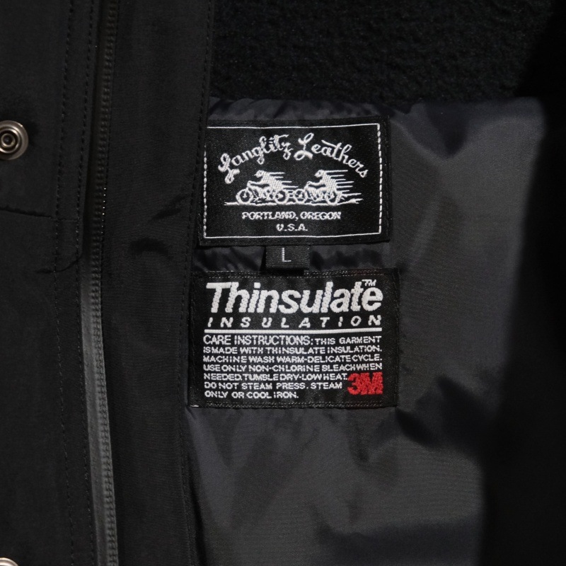 Langlitz Leathers ��󥰥�åĥ쥶������Light-Shell Thinsulate Jacket��LLJ-006 �����른�㥱�å� �饤�ǥ��󥰥������� ���󥵥졼�� Ʃ���ɿ��Ǻ� ������