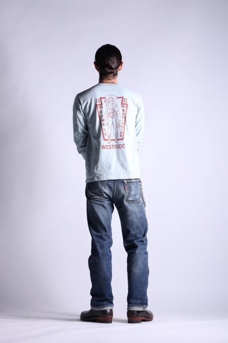 WESTRIDE �������ȥ饤�ɡ�PT.L.TEE.26-02�ۥץ���ĹµT����� ���󥰥��꡼�� ����TEE ���åȥ�100% WR���ꥸ�ʥ�ܥǥ� ������