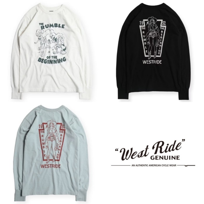 WESTRIDE �������ȥ饤�ɡ�PT.L.TEE.26-02�ۥץ���ĹµT����� ���󥰥��꡼�� ����TEE ���åȥ�100% WR���ꥸ�ʥ�ܥǥ� ������