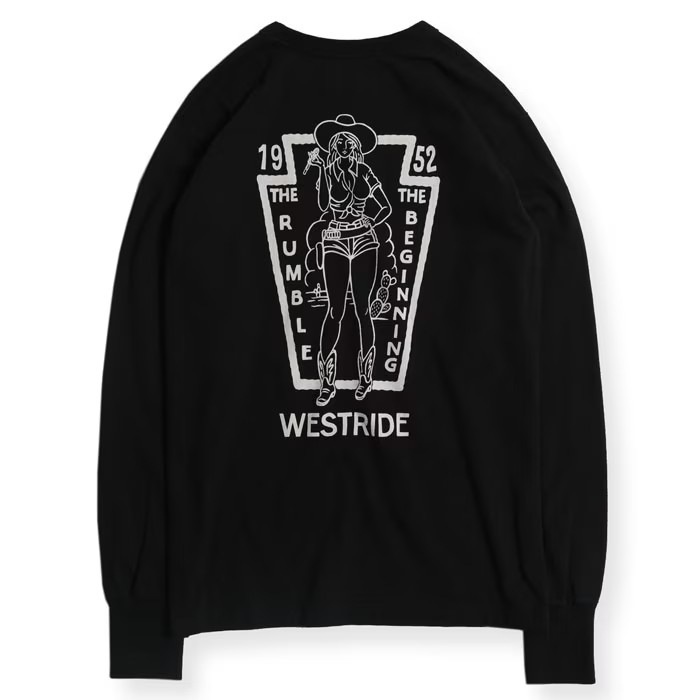 WESTRIDE �������ȥ饤�ɡ�PT.L.TEE.26-02�ۥץ���ĹµT����� ���󥰥��꡼�� ����TEE ���åȥ�100% WR���ꥸ�ʥ�ܥǥ� ������