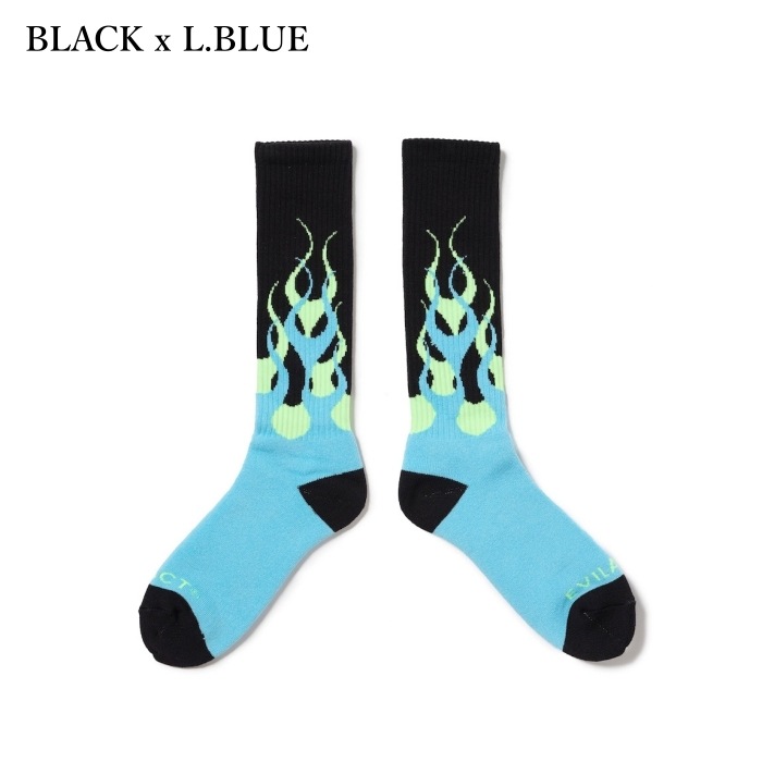 EVILACT �����֥륢���ȡ�EA25-ACT2-A03�ۡ�FLAMES SOCKS�ۥե쥤�ॹ���å��� �ѥ����Ԥ� �ե꡼������ ������