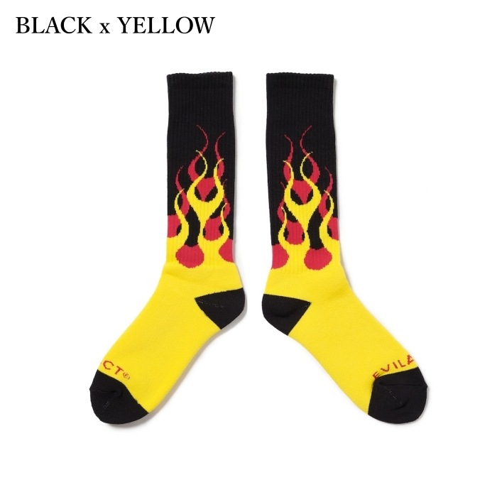 EVILACT �����֥륢���ȡ�EA25-ACT2-A03�ۡ�FLAMES SOCKS�ۥե쥤�ॹ���å��� �ѥ����Ԥ� �ե꡼������ ������