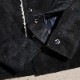 Y'2 LEATHER 磻ġ쥶 WJ-02ۡSTEER SUEDE RANCH COATۢBLACK ƥɥ ѥܥ MADE IN JAPAN