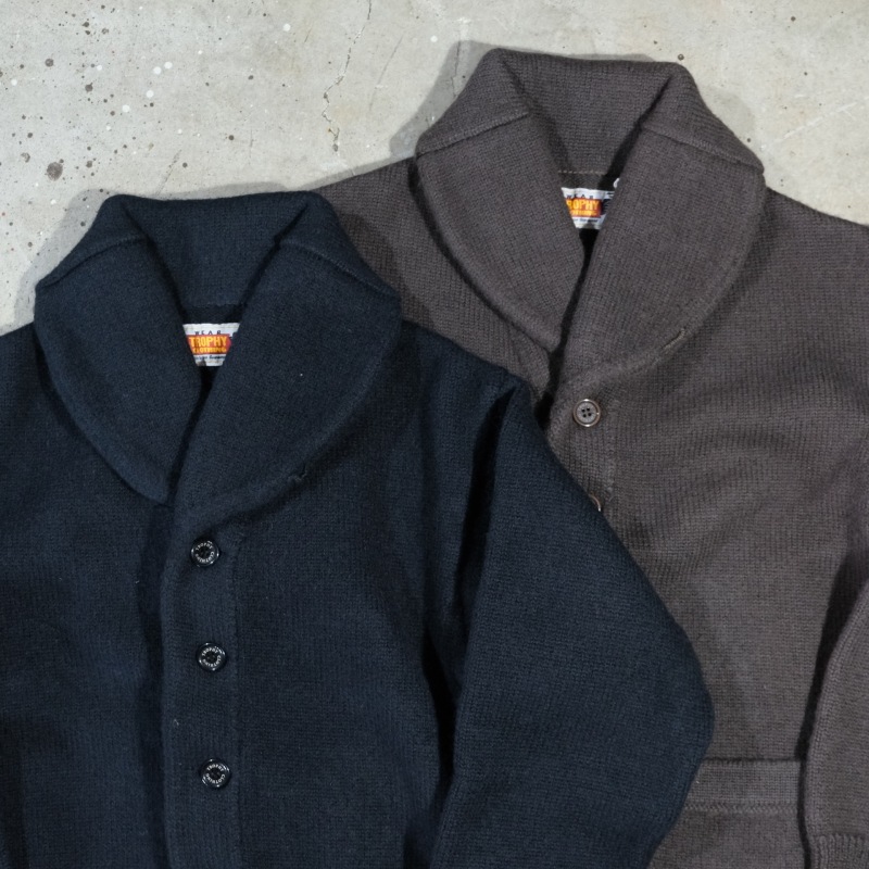 TROPHY CLOTHING ȥե󥰡TR24AW-207ۡShawl Collar Knit Jacketۥ硼륫顼˥åȥ㥱å  MADE IN JAPAN