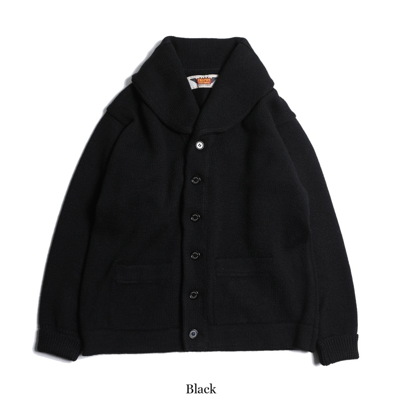 TROPHY CLOTHING ȥե󥰡TR24AW-207ۡShawl Collar Knit Jacketۥ硼륫顼˥åȥ㥱å  MADE IN JAPAN