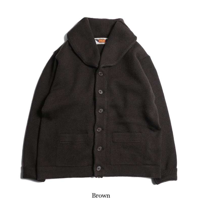 TROPHY CLOTHING ȥե󥰡TR24AW-207ۡShawl Collar Knit Jacketۥ硼륫顼˥åȥ㥱å  MADE IN JAPAN
